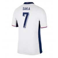 Camiseta Inglaterra Bukayo Saka #7 Primera Equipación Replica Eurocopa 2024 mangas cortas